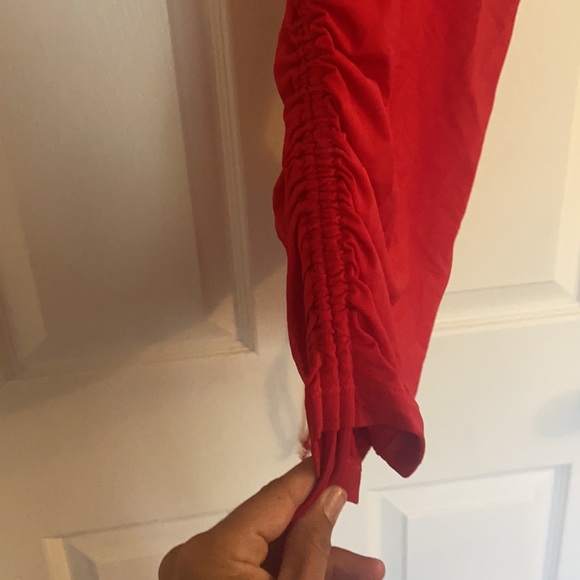 Red Athleta swim top. - Picture 3 of 5